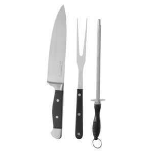 Conjunto para Churrasco Trinchante Premium Aço 3 Peças 7556603 - Western