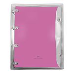 Fichário_Colegial_Basic_Vision_Cristal_Rosa_192_Folhas_Ref.3990_Dac