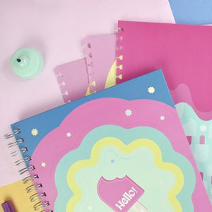 Caderno Smart Universitário Hello Com Elástico 1 Matéria 80 Folhas 4064 - Dac