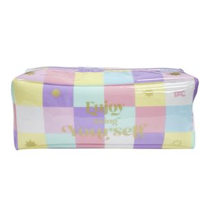 Estojo Escolar Grande Enjoy Pvc Cristal Puxador Emborrachado 4171 - Dac