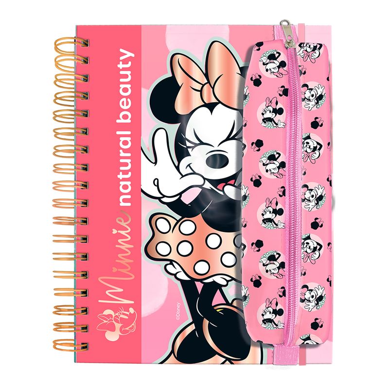 Estojo_Escolar_Disney_Minnie_Com_Elástico_Para_Fixar_Em_Caderno_Ref.4239_Dac