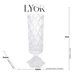 Vaso__Diamond_Com_Pé_Cristal_Deli_12,5x41cm_Ref.4433_Lyor