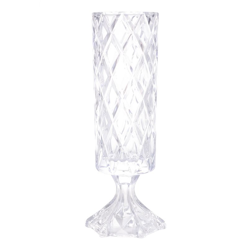 Vaso__Diamond_Com_Pé_Cristal_Deli_12,5x41cm_Ref.4433_Lyor