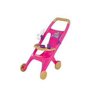 Carrinho de Boneca Baby Car Papinha Plástico Rosa 867 - Magic Toys