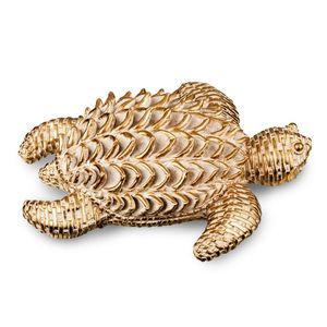 Tartaruga Decorativa Jaipur Poliresina Dourado UD371 - Up Home