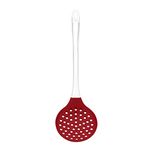 Escumadeira_Silicone_Cabo_Acrílico_Vermelha_Ref.UD035_Up_Home