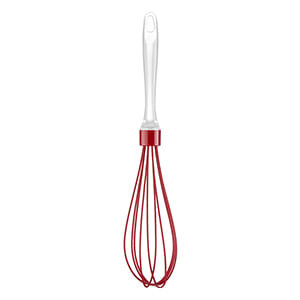 Bate Clara Silicone Cabo Acrílico Vermelho 30cm UD179 - Up Home