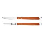 Kit_Churrasco_2_Peças_(garfo_Trinchante/_Faca_Inox)_Inox_Cabo_de_Madeira_Médio_Ref.UD231_Up_Home
