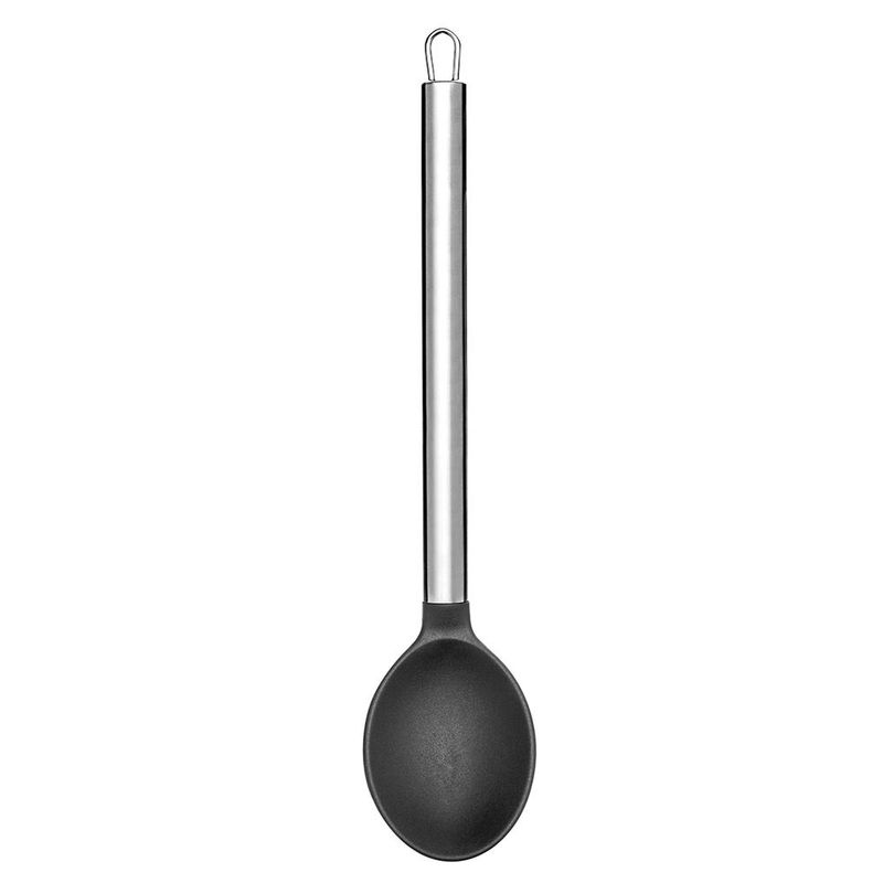 Kit_3_Peças_Para_Servir_(colher/_Concha/_Escumadeira)_Silicone_Cabo_Inox_Preto_Ref.UD068_Up_Home