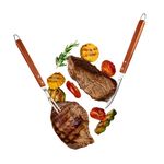 Kit_Churrasco_2_Peças_(garfo_Trinchante/_Faca_Inox)_Inox_Cabo_de_Madeira_Médio_Ref.UD231_Up_Home