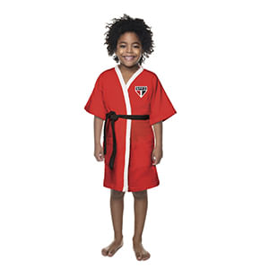 Roupão Infantil Aveludado Quimono São Paulo G Com 1 Peça 7355301 - Lepper