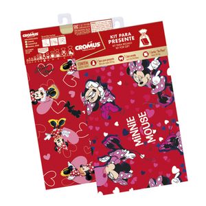 Kit Saquinho de Presente Minnie Sortido 35x54cm 370180 - Cromus