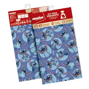 Kit Saquinho de Presente Stitch 1 Unidade 45x59cm 99007115 - Cromus
