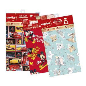 Kit Saquinho de Presente Disney Sortido 1 Unidade 35x54cm 370010 - Cromus