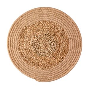 Lugar Americano Redondo Corda E Palha Bege 38cm CK5941 - Clink