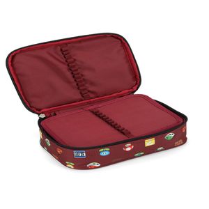 Estojo Box Escolar  Mário Vinho 100 Pens EI39444MOVN - Luxcel