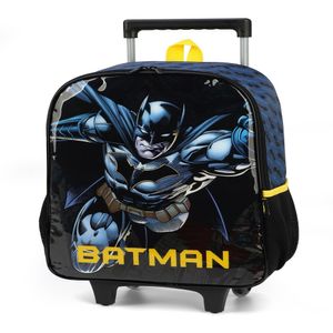 Mochila de Rodinhas Infantil Batman Preto IC39252BMPT - Luxcel