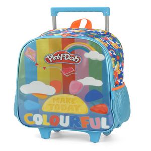 Mochila de Rodinhas Infantil Play Doh Azul IC39662PHAZ - Luxcel