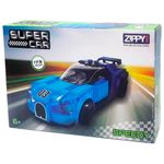 Carrinho_Super_Car_Speedy_Plástico_Azul_173_Peças_Ref.SC2202_Zippy_Toys