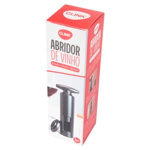 Abridor de Vinho Abs E Aço Inox 16,5x6,4cm CK6121 - Clink