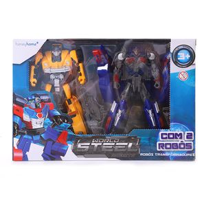 Robô Transformador em Fusca e Caminhão Plástico Sortido LJM143 - honeyhome