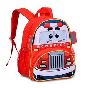 Mochila de Costas Infantil de Carrinhos Poliéster Sortida CP24000D - Clio