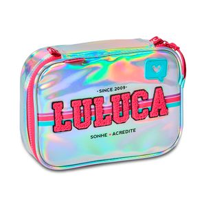 Estojo Box Simples Luluca Pvc Holográfico LU24011 - Clio