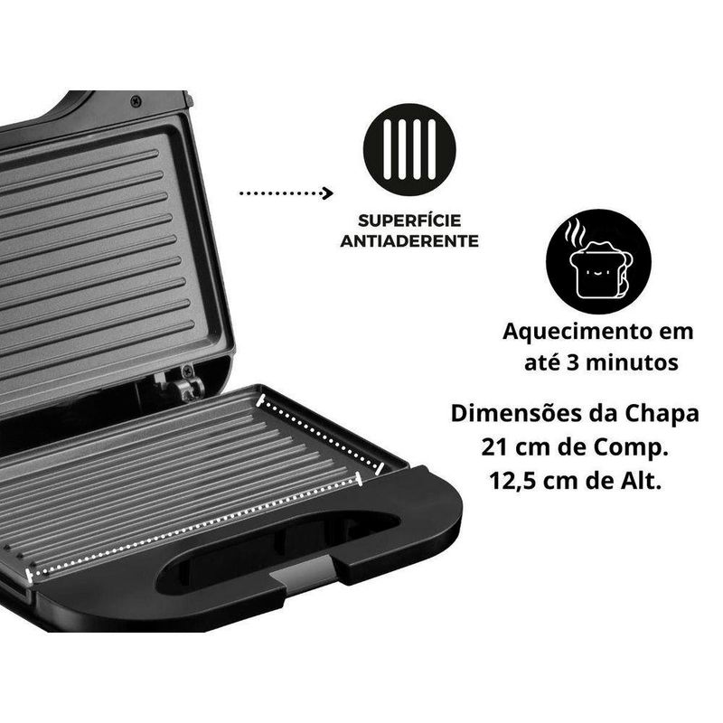 Sanduicheira grill black e decker