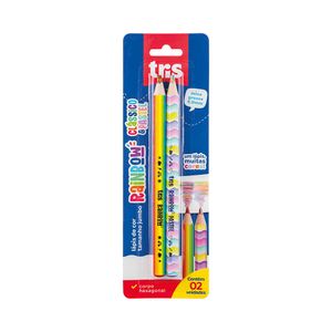Lápis de Cor Rainbow Regular Pastel Cartela Com 2 Unidades 901132 - Tris