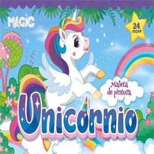 Maleta de Pintura Unicórnio 24 Peças 7899550901560 - Magic