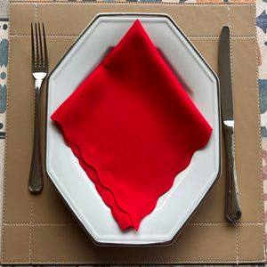 Kit Guardanapos de Tecido Vermelho 4 Peças 17594 - Salehtex