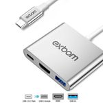 Adaptador_de_Video_3_Em_1_Conversor_Usb_Tipo_C_Para_Hdmi_Usb_3.0_U3va3n1_Ref.03778_Exbom