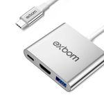 Adaptador_de_Video_3_Em_1_Conversor_Usb_Tipo_C_Para_Hdmi_Usb_3.0_U3va3n1_Ref.03778_Exbom