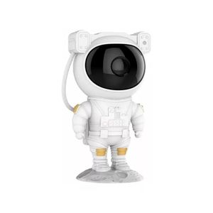 Projetor Astronauta de Galáxia Estrelada Projeção Laser Noturna Branco Ref.04219 Exbom