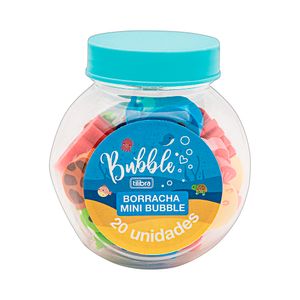 Mini Borrachas Bubble Pote Com 20 Unidades 324752 - Tilibra