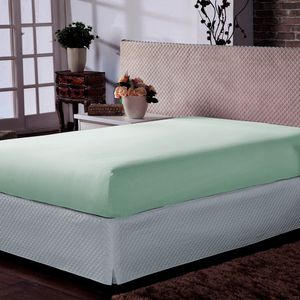 Lençol Casal Liso Doce Vida Verde Topazio 30cm Peça 0020958VDT - Portallar