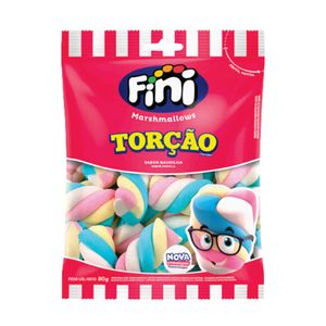 Marshmallow Torção Sabor Baunilha 80g 6603 - Fini