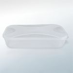 Organizador_Multiuso_Retangular_Baixo_Plástico_Natural_2,6_Litros_Ref.6520_Top_Line