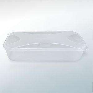 Organizador Multiuso Retangular Baixo Plástico Natural 2,6 Litros 6520 - Top Line