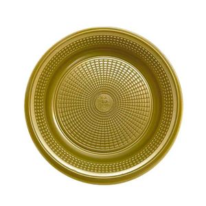 Prato Descartável Para Bolo15cm Dourado 10 Unidades 7121 - Trik Trik