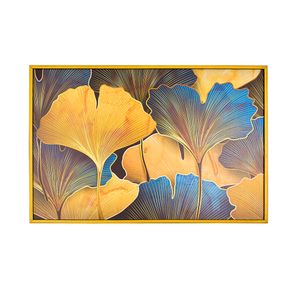 Quadro Decorativo Luxo Folhagem Dourada 60x90 1371 - Art Frame