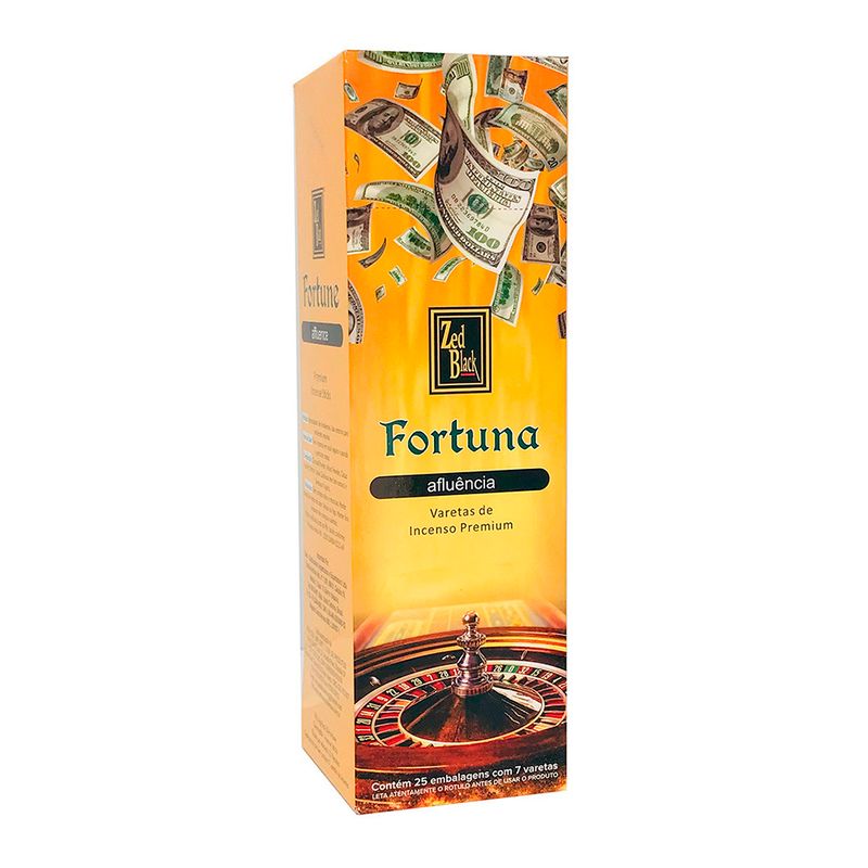 Incensos Zed Black Fortuna 1274 - Kashimir - lojasmel