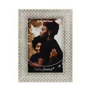 Porta Retrato (10x15) Sunver Vidro E Moldura Plástico 14x19cm LM0947 - honeyhome