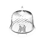 Boleira_Com_Pé_Cristal_Poliestireno_Transparente_30cm_Ref.403082002_Crippa