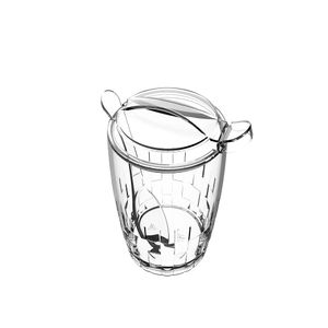Açucareiro Com Tampa E Colher Cristal Poliestireno 403043002 - Crippa