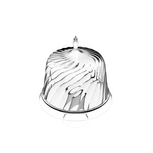 Boleira Com Pé Cristal Poliestireno Transparente 25cm 403083002 - Crippa
