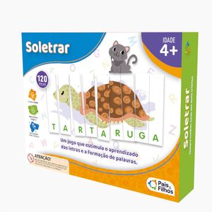 Jogo Brincar de Aprender Soletrar 120 Peças - Pais e Filhos