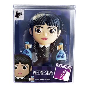 Boneco Fandombox Wandinha Com Piranhas Vinil 3386 - Líder Brinquedos