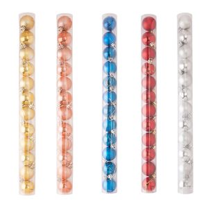 Kit 12 Bolas de Natal Brilhante e Fosca Plástico Sortido 4cm LM0384 - honeyhome