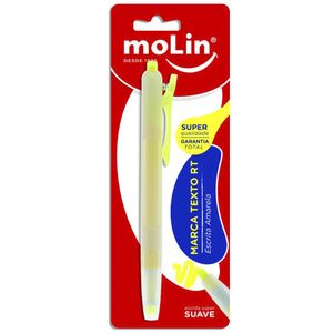 Marca Texto Retrátil Amarelo 9100 - Molin